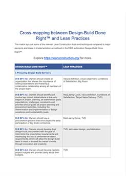 progressive design-build cross mapping document cover